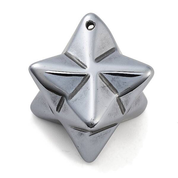 Electroplated Terahertz Stone Pendants