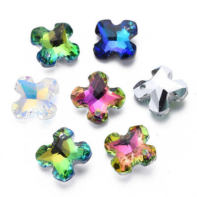 Electroplated Glass Charms