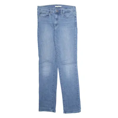 LEVI'S Womens Jeans Blue Slim Straight Stone Wash W30 L34