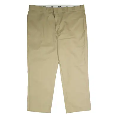 DICKIES 874 Workwear Mens Twill Trousers Beige Classic Straight W46 L30