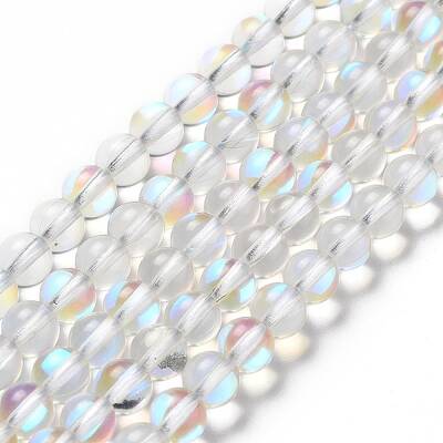 Synthetic Moonstone Beads Strands