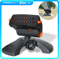 Diivoo Automatic Garden Water Sprinklers Lawn Irrigation System with Heavy Base, Adjustable Width, Rangeand Flow Rate Outdoor...