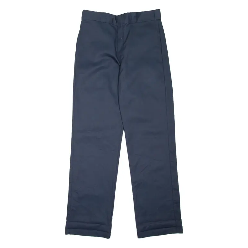DICKIES 874 Workwear Mens Trousers Blue Regular Straight W32 L34