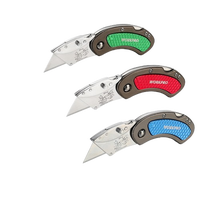 #dealsforyoudays WORKPRO Folding Utility Knife Set Quick Change Blade, Back-lock Mechanism 3-count with 10-count Extra Blades