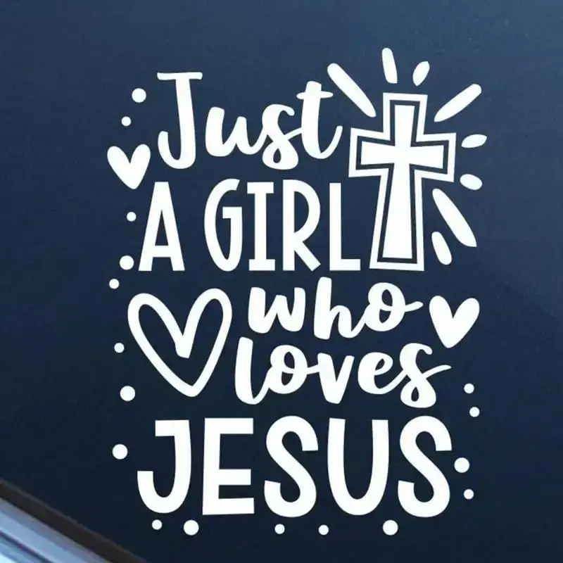 Cross & Heart Pattern Car Sticker, Multi-purpose Car Window Decal, Car Exterior Decoration Accessories for Men & Women