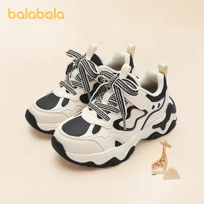 Balabala children's shoes children's sports shoes girls pops shoes 2025 spring new tide casual shoes non-slip shoes