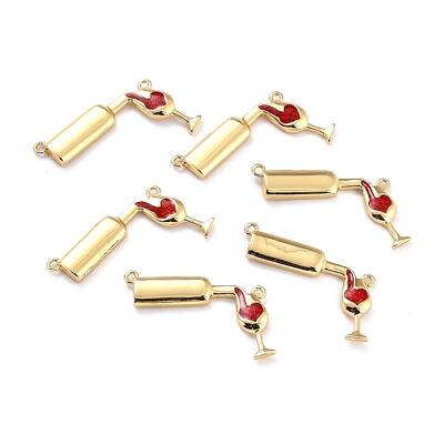 5Pcs Brass Enamel Links Connectors