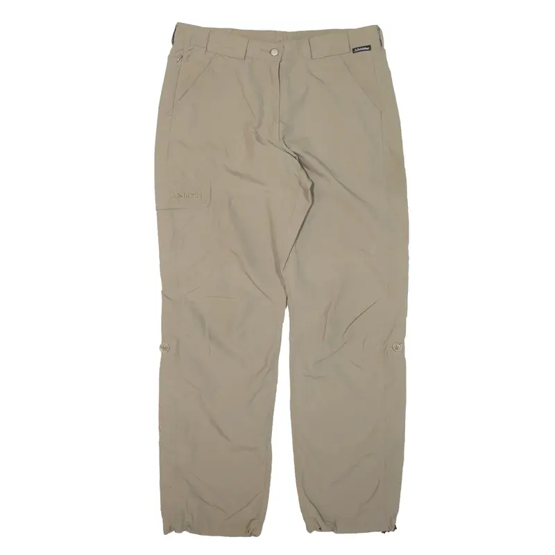 SCHOFFEL Cargo Trousers Green Regular Straight Nylon Womens W32 L30