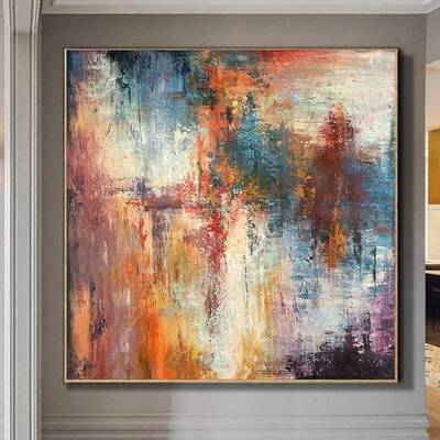 Extra Large Colorful Wall Paintings Original Acrylic Paintings Abstract River Contemporary Paintings | SONG OF NATURE