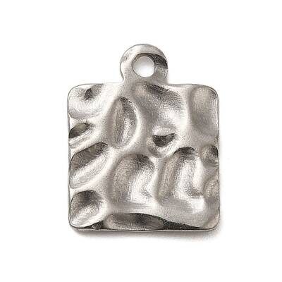 Textured 304 Stainless Steel Pendants