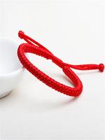 Retro Style Knot Decor Adjustable String Bracelet, Simple Handmade Lucky Matching Bracelet for Men & Women, Fashion Jewelry A...