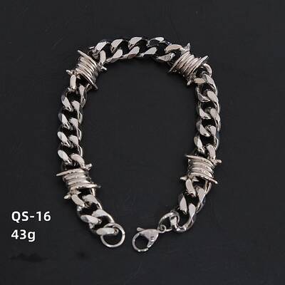 Hip-pop 304 Stainless Steel  Cuban Link Chains Bracelets for Men Women