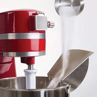 Pouring Shield for KitchenAid 4.5~5 Quart Mixer Bowl, Stainless Steel Glass Ceramic Mixer Bowl Pouring Groove Pouring Accesso...