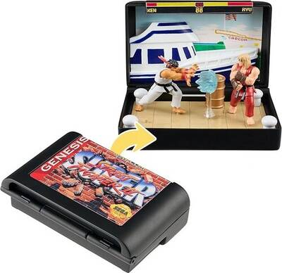 Console Heroes Sega Street Fighter Cartridge Playset