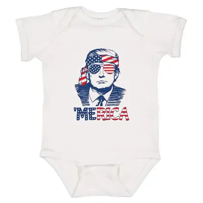 Trump Merica Baby Onesie, Trump Lover Onesie, Newborn Baby Clothes Girl baby  bundles