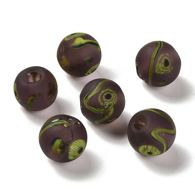 Handmade Frosted Lampwork Beads