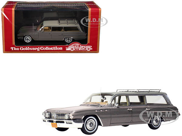 1962 Buick Invicta Station Wagon Fawn Mist Gray with Beige Top Limited Edition to 200 pieces Worldwide 1/43 Model Car by Gold...