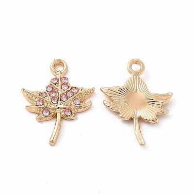 Rack Plating Eco-friendly Alloy Rhinestone Pendants