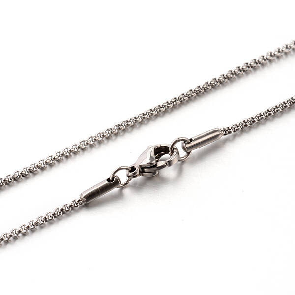 Tarnish Resistant 304 Stainless Steel Rolo Chain Necklaces