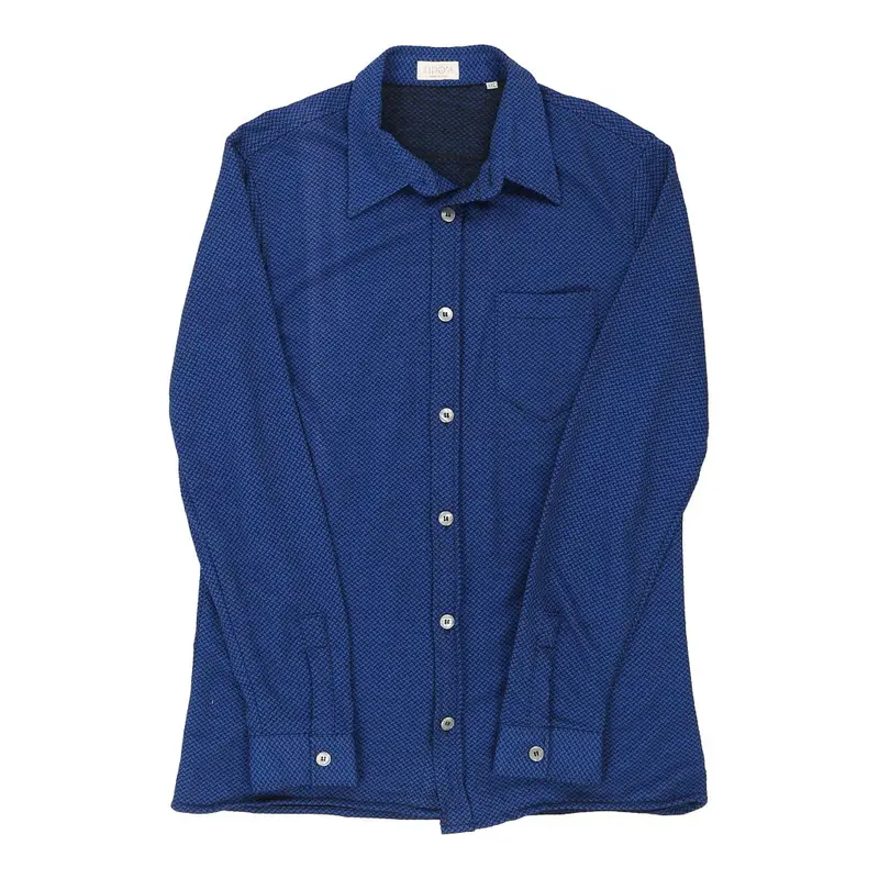 1980s Tipo'S Shirt - 2XL Blue Polyester Blend