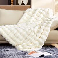 【Deals For You!】1 count,Touchat Luxury 1000GSM Faux Fur Throw Blanket, Super Heavy Warm Cozy Grey Blankets for Couch Bed ...