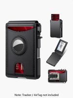 Men's Business Style Minimalist Card Holder, Rfid Card Slots, Magnetic Closure Card Holder, with Rfid Blocking, Multi Card Sl...