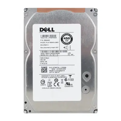 0T857K Dell 450GB 6Gb/s SAS 15000 3.5-Inch Hard Drive