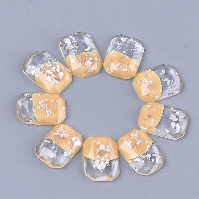 Two Tone Resin Cabochons