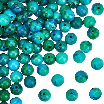 3 Strands Natural Chrysocolla Beads Strands