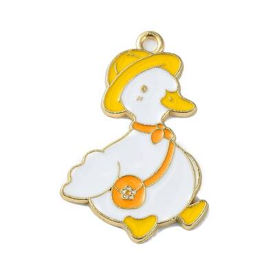 Light Gold Tone Alloy Enamel Pendants