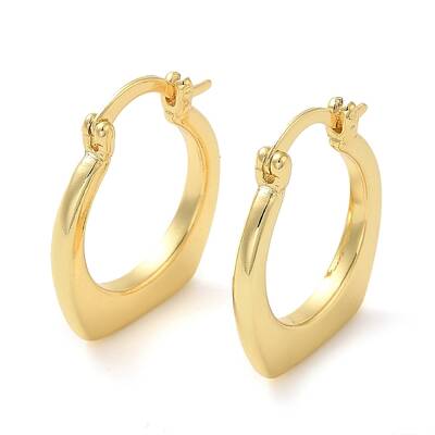 Rack Plating Brass Hoop Earring