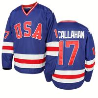Hockey Jersey of USA 1980 Olympic Team Ice Hockey Jerseys Stitched Letters and Numbers S-XXXL