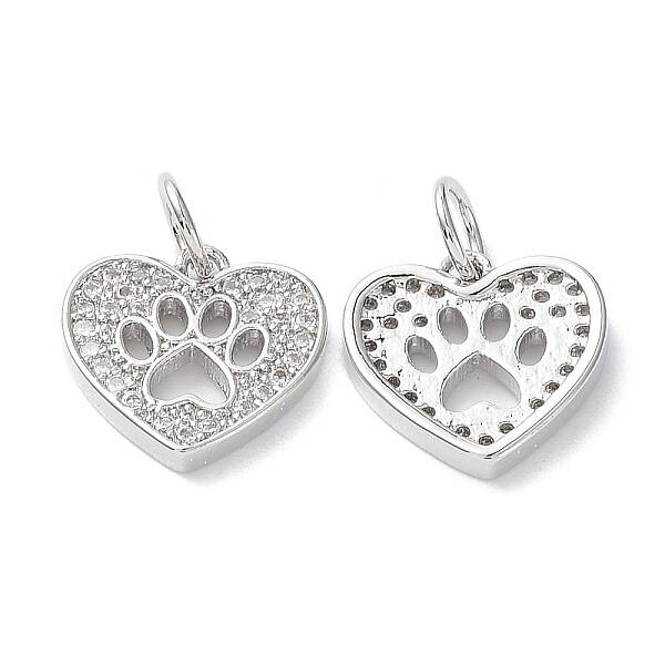 Brass Micro Pave Cubic Zirconia Pendants