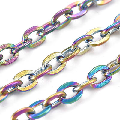 3.28 Feet Ion Plating(IP) 304 Stainless Steel Cable Chains