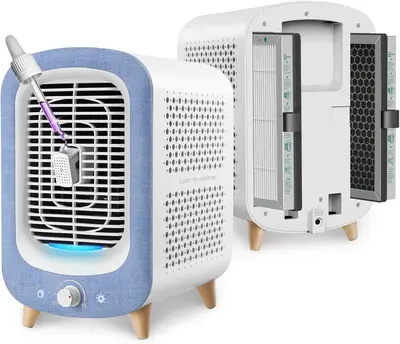 Jafända JF180 Air Purifiers , H13 HEPA & Activated Carbon Air Cleaner with Aromatherapy, Nightlight, and Bladeless Fan for P...