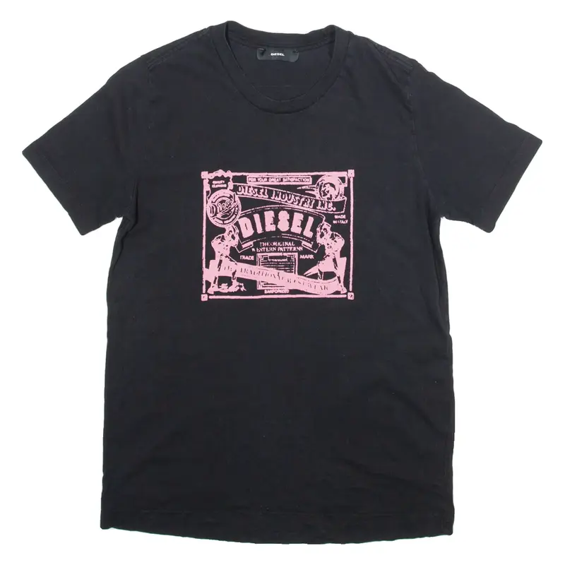 DIESEL Womens T-Shirt Black S