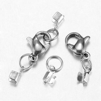 Tarnish Resistant 304 Stainless Steel Lobster Claw Clasps