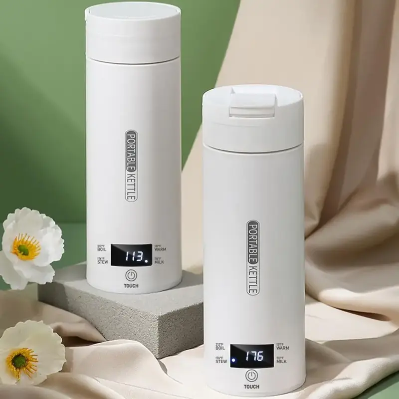 Portable Electric Kettle, 1 Count 4 Presets Heating Settings Electric Kettle, Portable Electric Heater Kettles, Household Ki...