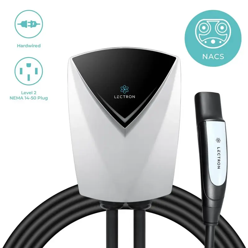 Lectron Home Level 2 NACS Tesla V-BOX Pro EV Charging Station | 240V | 48 Amp | NEMA 14-50 / Hardwired