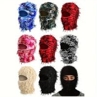 Knitted Full Face Balaclava Winter Windproof Beanie Cap Neck Warmer for Outdoor Activities Mixed Colors Soft Breathable Therm...
