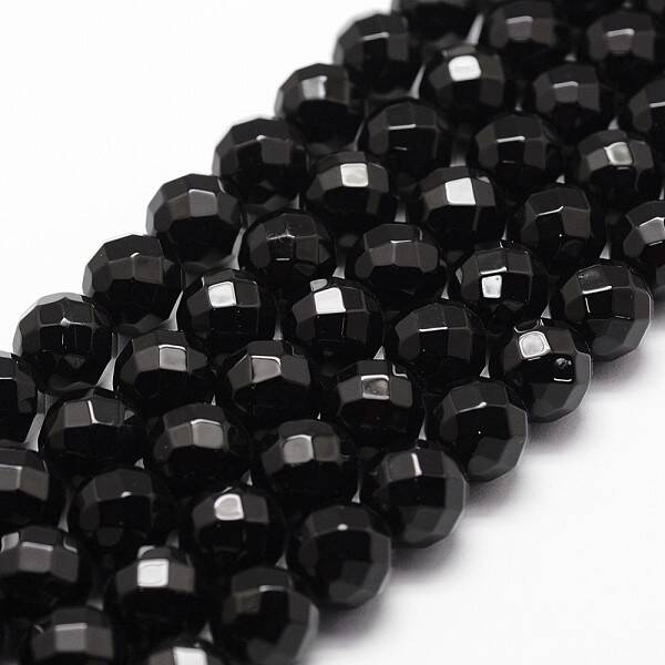 Natural Black Onyx Beads Strands
