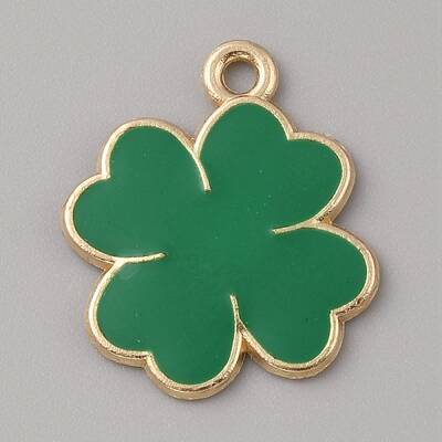 Saint Patrick's Day Alloy Enamel Pendants