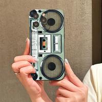 Radio Pattern Phone Case, Creative Anti-slip Phone Protective Cover, Shockproof Phone Cases Compatible with iPhone X 11 12 13...