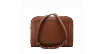 The Wilton Crossbody Bag in Rust & Emerald