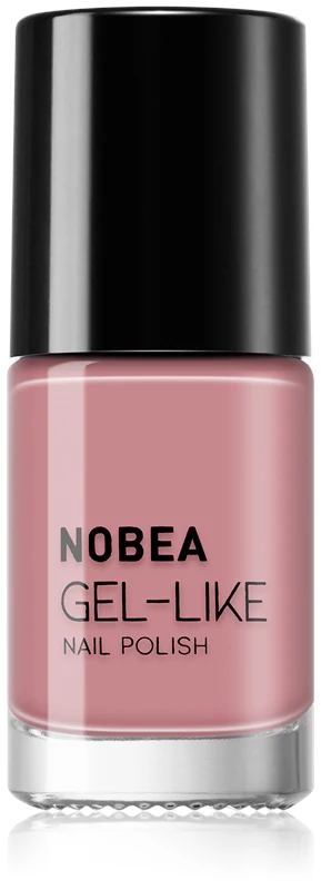 NOBEA Day-to-Day Gel-like Nail Polish gel effect nail polish color Timid pink #N04 6 ml