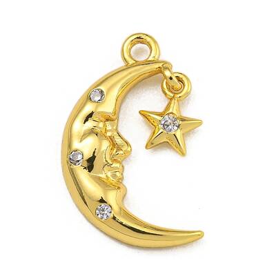 Rack Plating Brass Micro Pave Cubic Zirconia Pendants