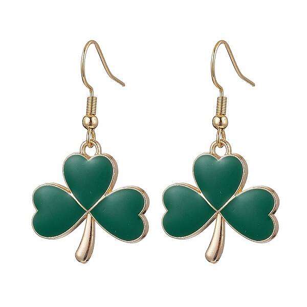 Alloy Enamel Dangle Earrings
