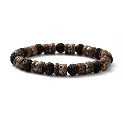 Natural Lava Rock Stretch Bracelets