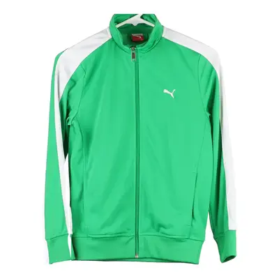 Age 12 Puma Track Jacket - Large Green Polyester