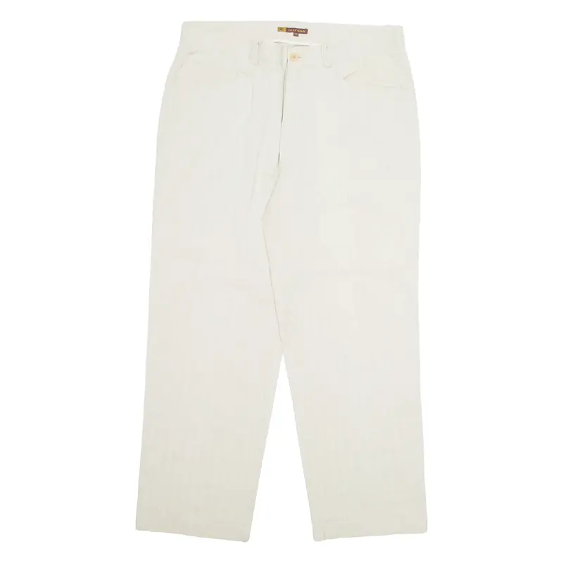 OLLY GAN Workwear Mens Trousers Beige Regular Straight W34 L27